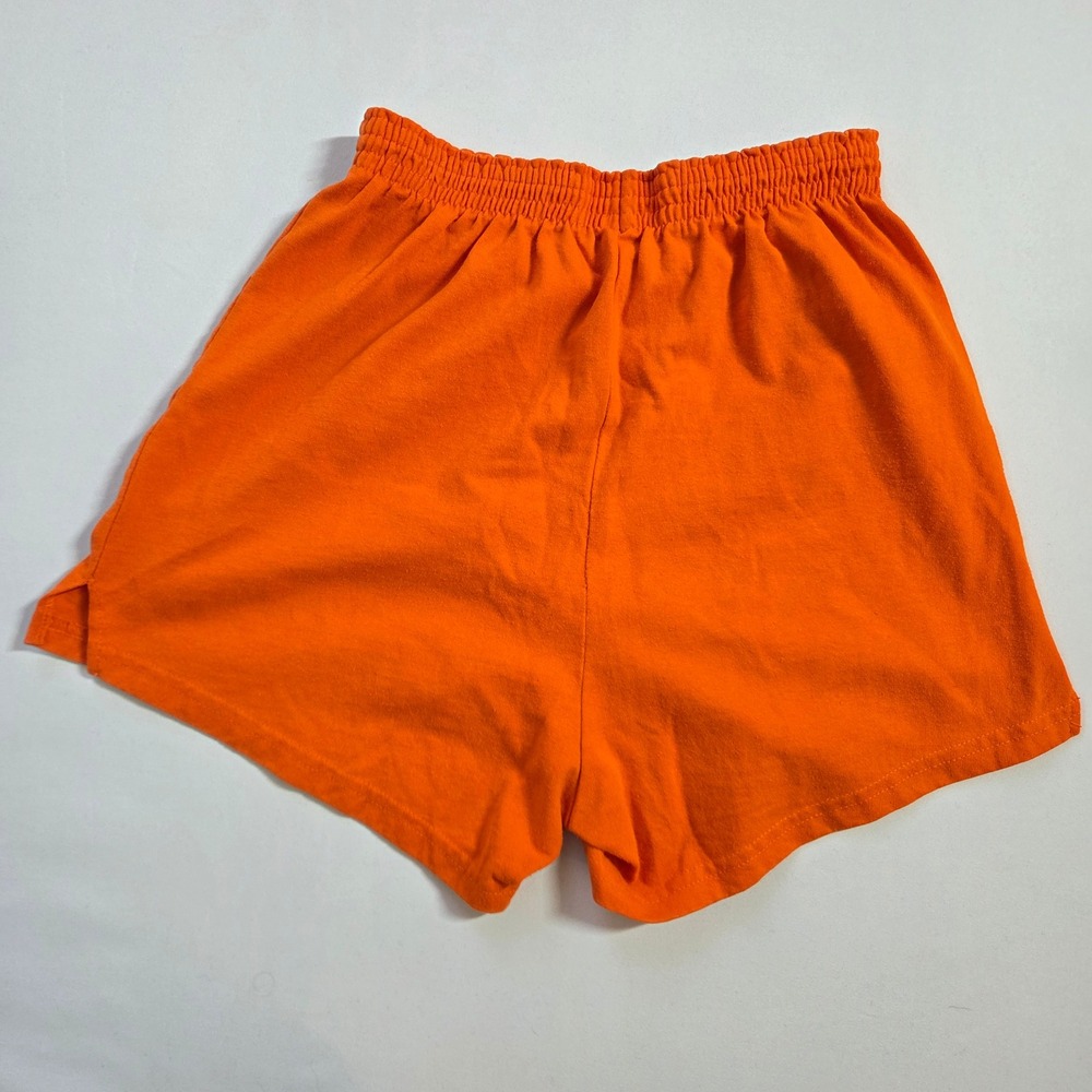 Soffe Womens Orange Athletic Gym Cheer Shorts Size Large High Rise Cotton - Picture 7 of 7